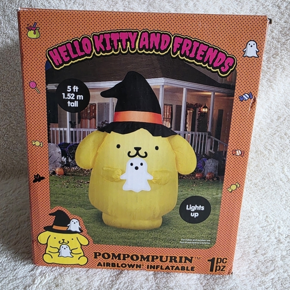 Hello Kitty Halloween Yard Inflatables Airblown Pompompurin Sanrio NWT